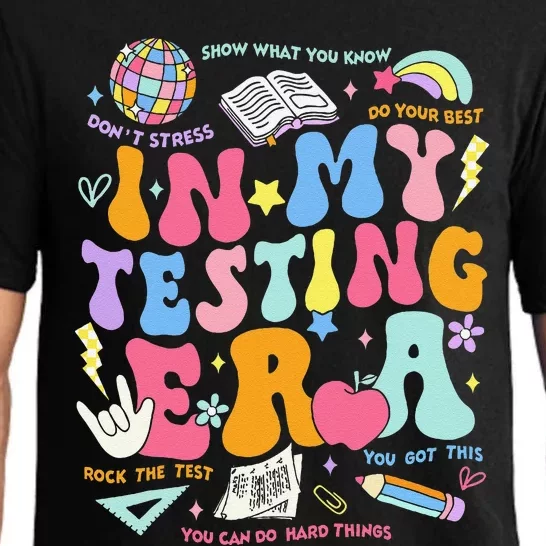 In My Testing Era Teachers Student Rock The Test Testing Day Pajama Set