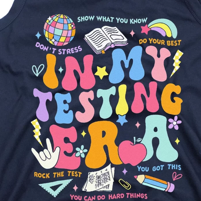 In My Testing Era Teachers Student Rock The Test Testing Day Tank Top