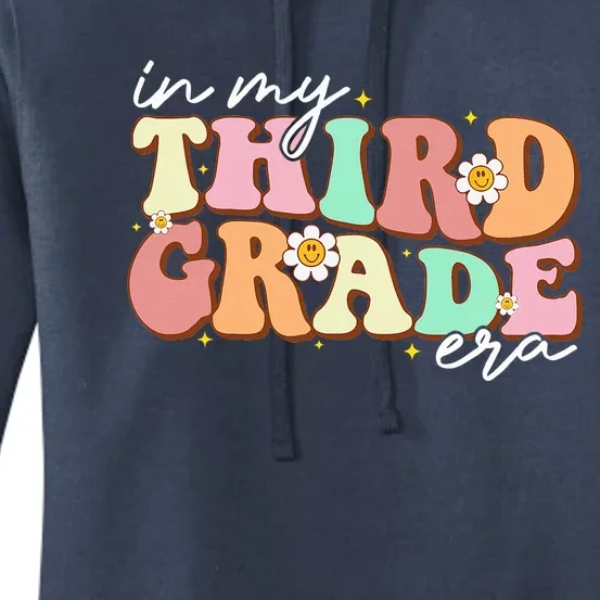 In My Third Grade Era Retro Back To School Teacher Student Women's Pullover Hoodie