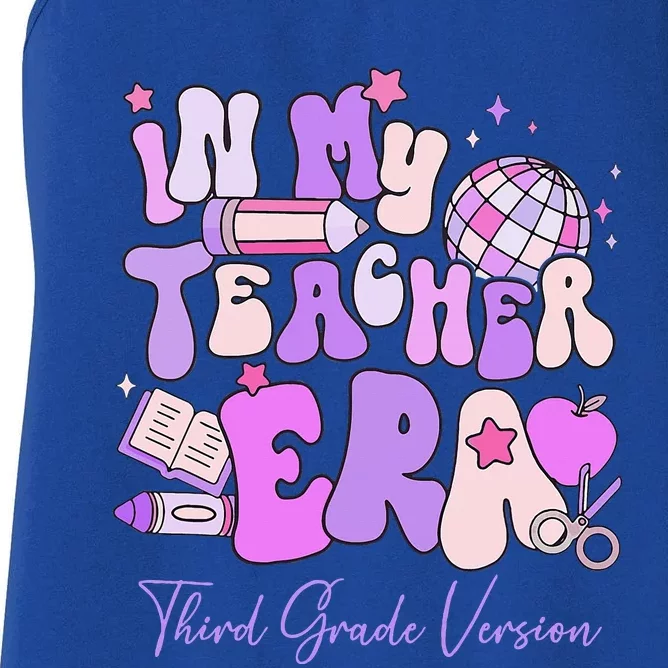 In My Teacher Era 3rd Grade Version 3rd Grade Teacher Era Women's Racerback Tank