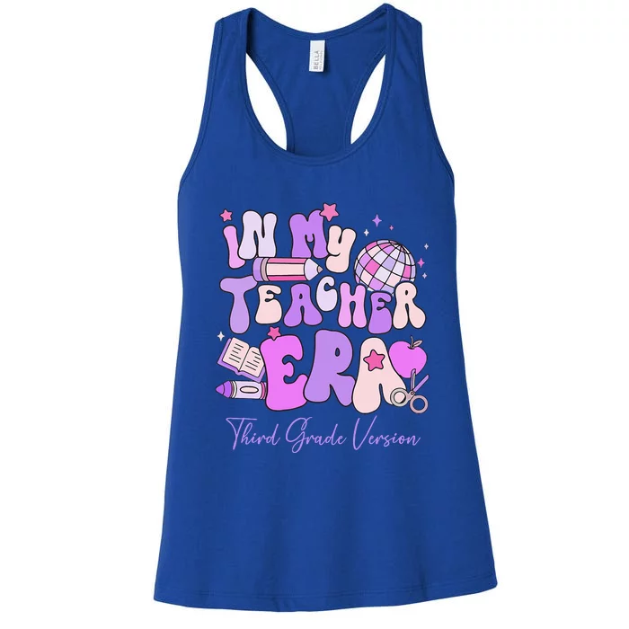 In My Teacher Era 3rd Grade Version 3rd Grade Teacher Era Women's Racerback Tank