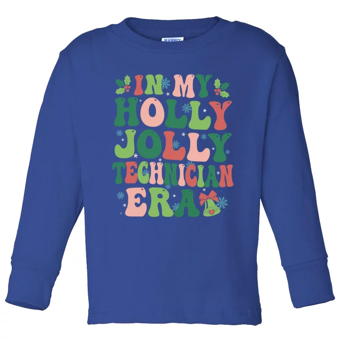 In My Technician Era Christmas Party Season Pjm Occupation Great Gift Toddler Long Sleeve Shirt