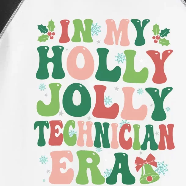 In My Technician Era Christmas Party Season Pjm Occupation Great Gift Toddler Fine Jersey T-Shirt