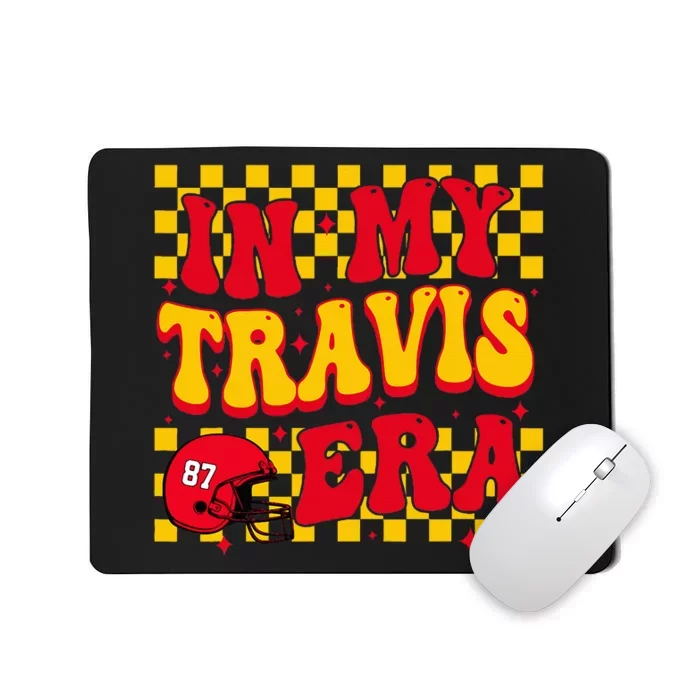 In My Travis Era Retro Groovy Retro Mousepad