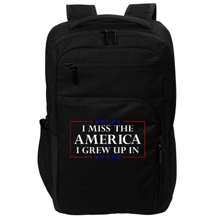 I Miss The America I Grew Up In American Flag Impact Tech Backpack