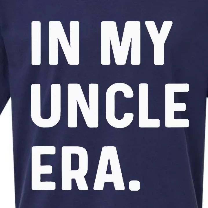 In My Uncle Era New Uncle Announcement Sueded Cloud Jersey T-Shirt