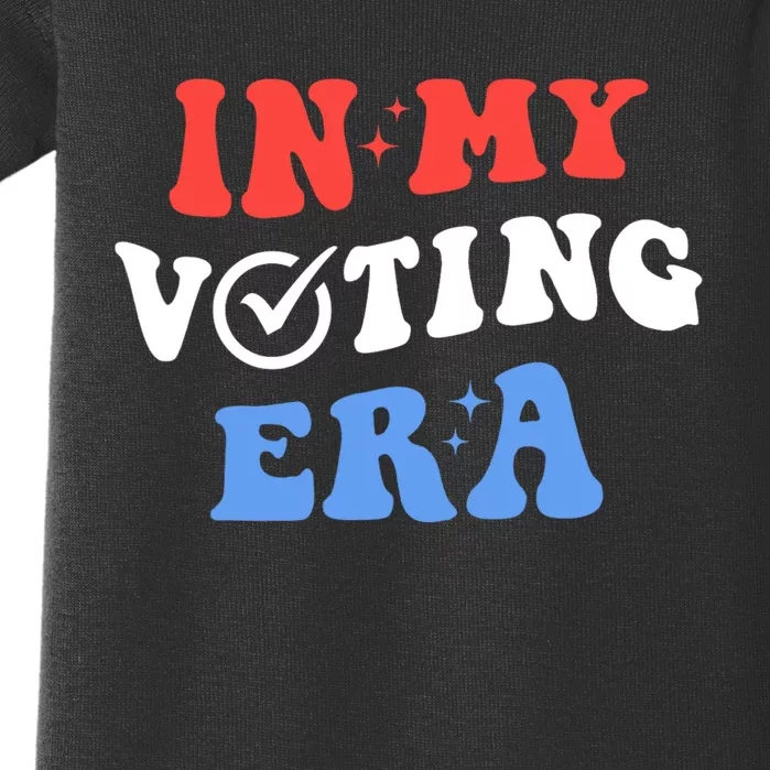 In My Voting Era Usa Flag 2024 Election Baby Bodysuit