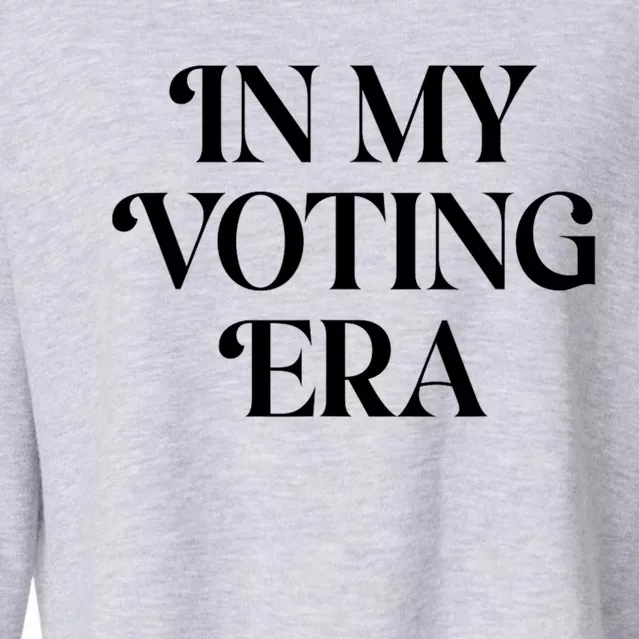 In My Voting Era Usa Flag 2024 Election Cropped Pullover Crew