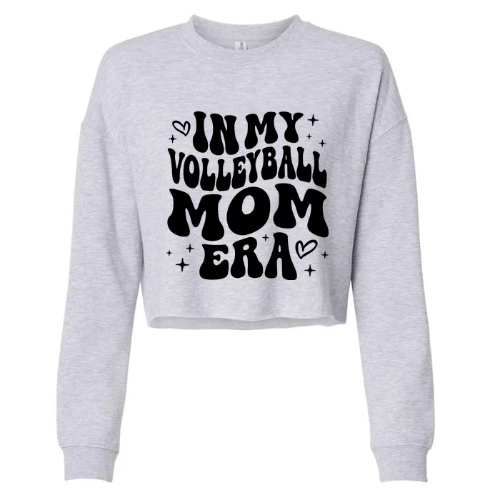 In My Volleyball Mom Era Cropped Pullover Crew