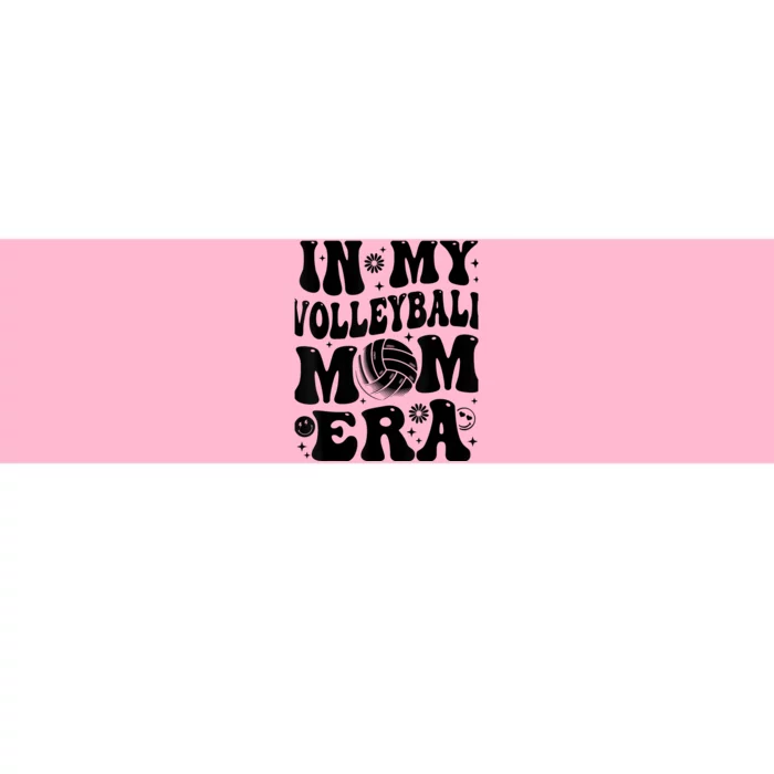 In My Volleyball Mom Era Retro Groovy Sports Mom For Wo Bumper Sticker