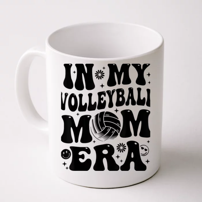 In My Volleyball Mom Era Retro Groovy Sports Mom For Wo Front & Back Coffee Mug