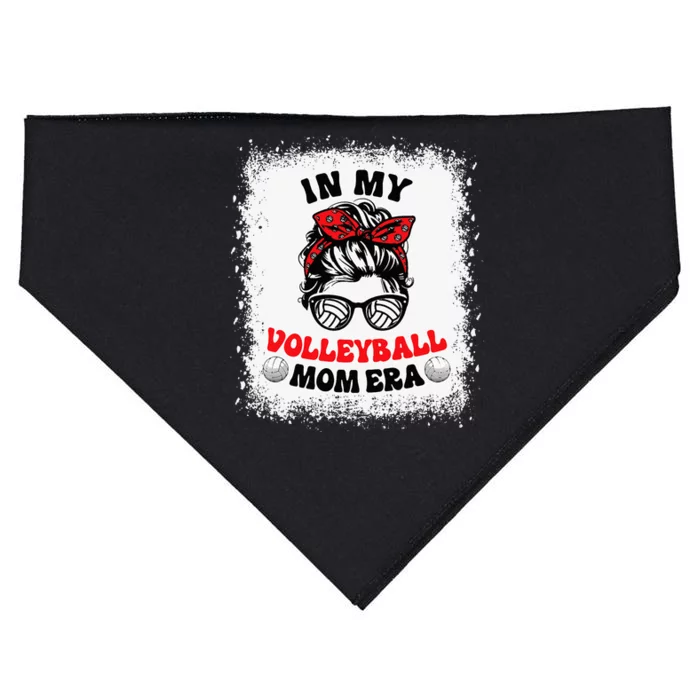 In My Volleyball Mom Era Groovy Ballmom Mama Mothers USA-Made Doggie Bandana