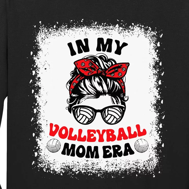 In My Volleyball Mom Era Groovy Ballmom Mama Mothers Tall Long Sleeve T-Shirt