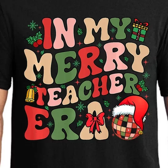 In My Very Merry Teacher Era Christmas Vibes Santa Xmas Gift Pajama Set