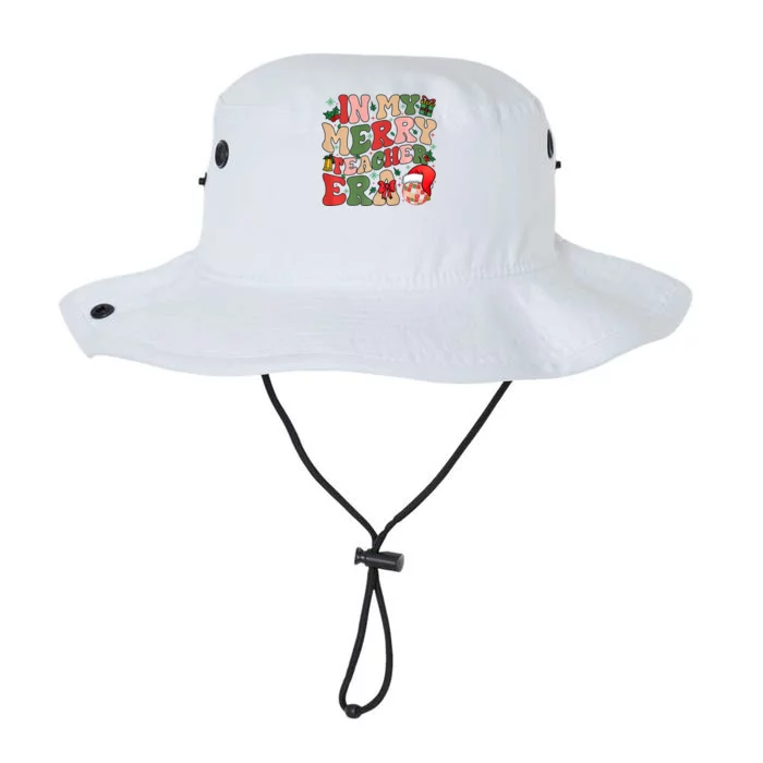 In My Very Merry Teacher Era Christmas Vibes Santa Xmas Gift Legacy Cool Fit Booney Bucket Hat