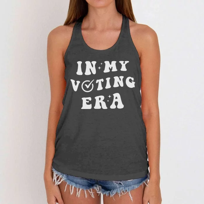 In My Voting Era 2024 Election Women's Knotted Racerback Tank