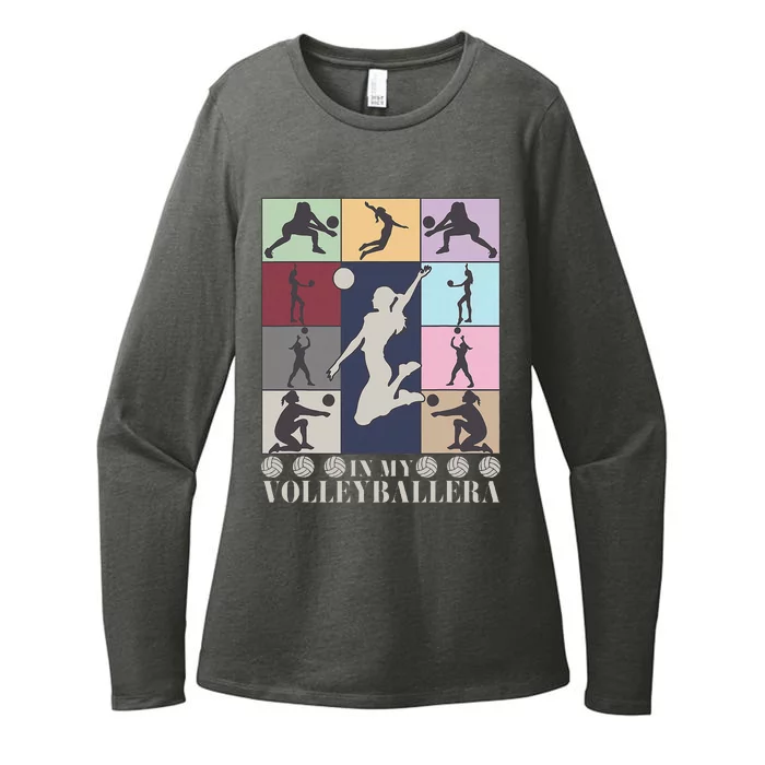 In My Volleyball Era Retro Vintage Volleyball Sport Game Day Womens CVC Long Sleeve Shirt