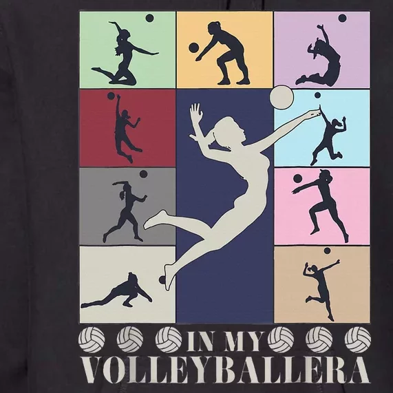 In My Volleyball Era Retro Vintage Volleyball Sport Game Day Premium Hoodie