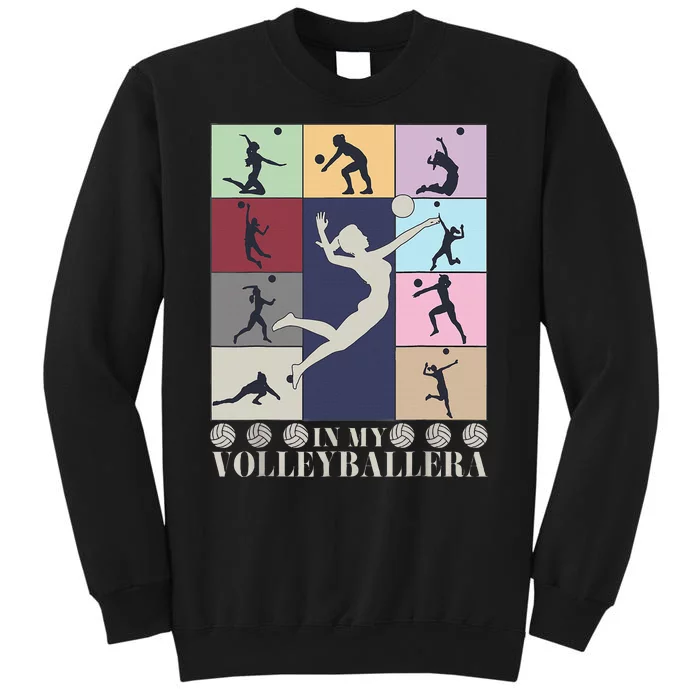 In My Volleyball Era Retro Vintage Volleyball Sport Game Day Tall Sweatshirt