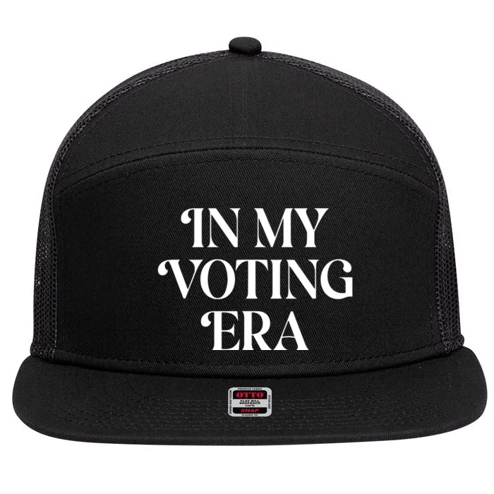 In My Voting Era Presidential Election 2024 7 Panel Mesh Trucker Snapback Hat