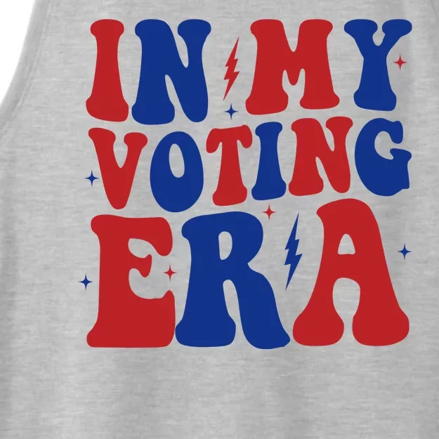 In My Voting Era Retro Election Ladies Tri-Blend Wicking Tank