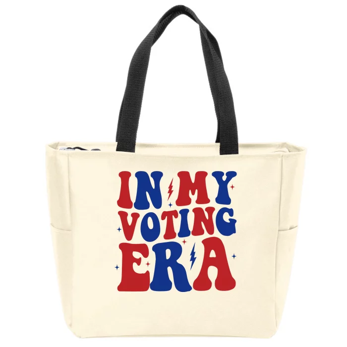 In My Voting Era Retro Election Zip Tote Bag