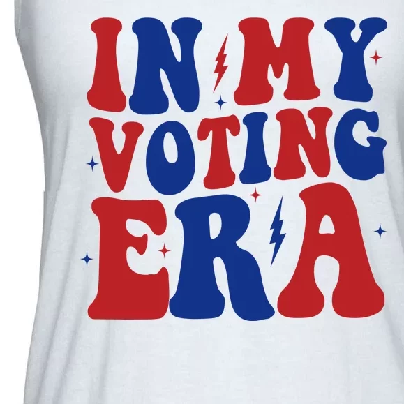 In My Voting Era Retro Election Ladies Essential Flowy Tank