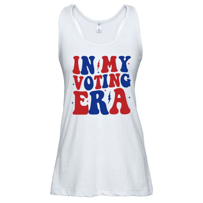 In My Voting Era Retro Election Ladies Essential Flowy Tank