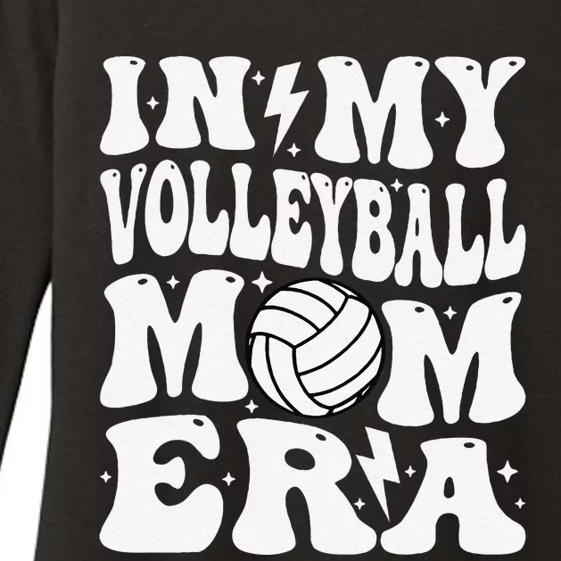 In My Volleyball Mom Era Funny Mama Mothers Day Groovy Womens CVC Long Sleeve Shirt