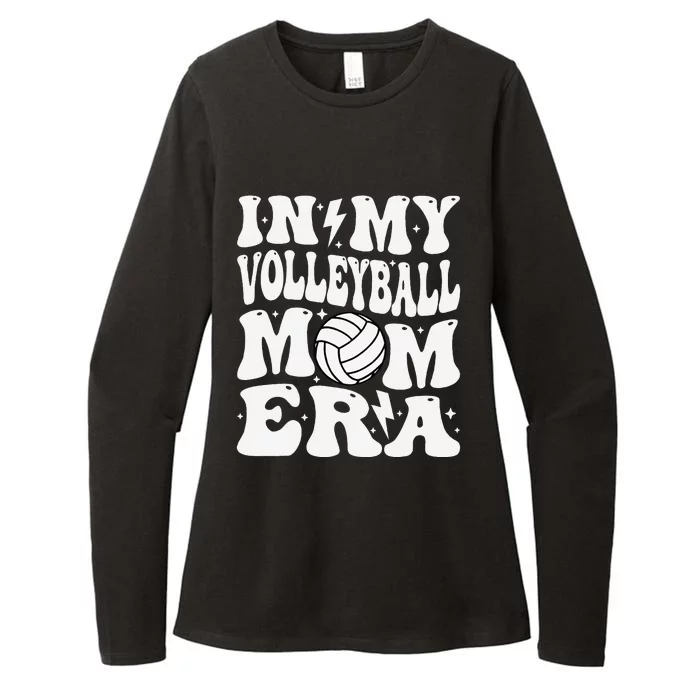 In My Volleyball Mom Era Funny Mama Mothers Day Groovy Womens CVC Long Sleeve Shirt