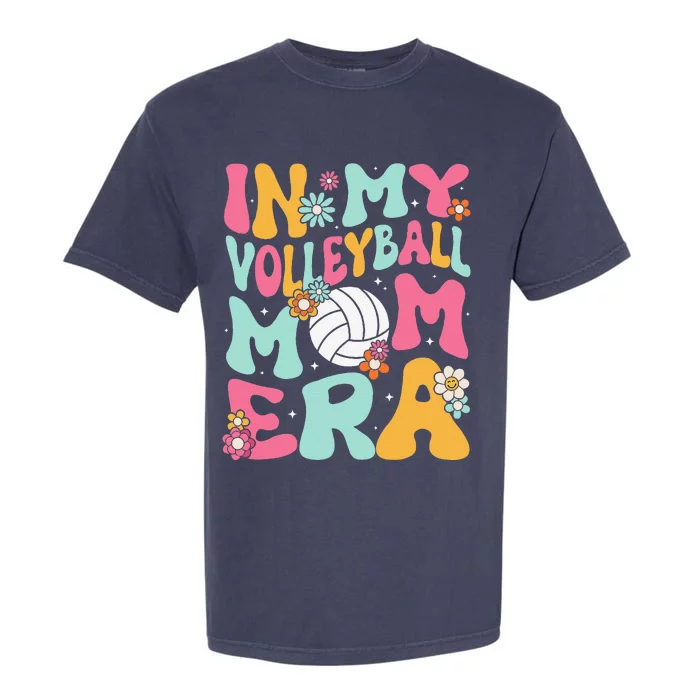 In My Volleyball Mom Era Game Day Cute Retro Volleyball Mama Garment-Dyed Heavyweight T-Shirt