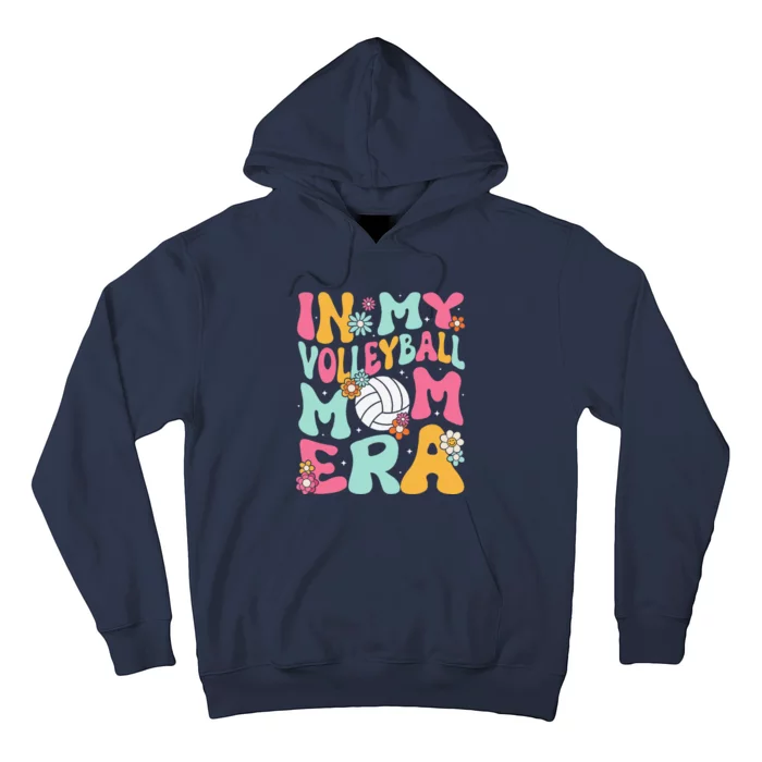 In My Volleyball Mom Era Game Day Cute Retro Volleyball Mama Hoodie