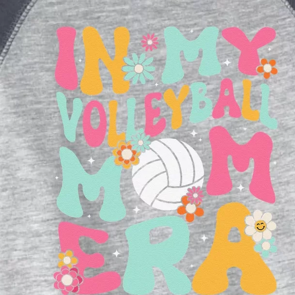 In My Volleyball Mom Era Game Day Cute Retro Volleyball Mama Toddler Fine Jersey T-Shirt