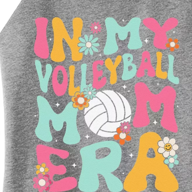 In My Volleyball Mom Era Game Day Cute Retro Volleyball Mama Women’s Perfect Tri Rocker Tank