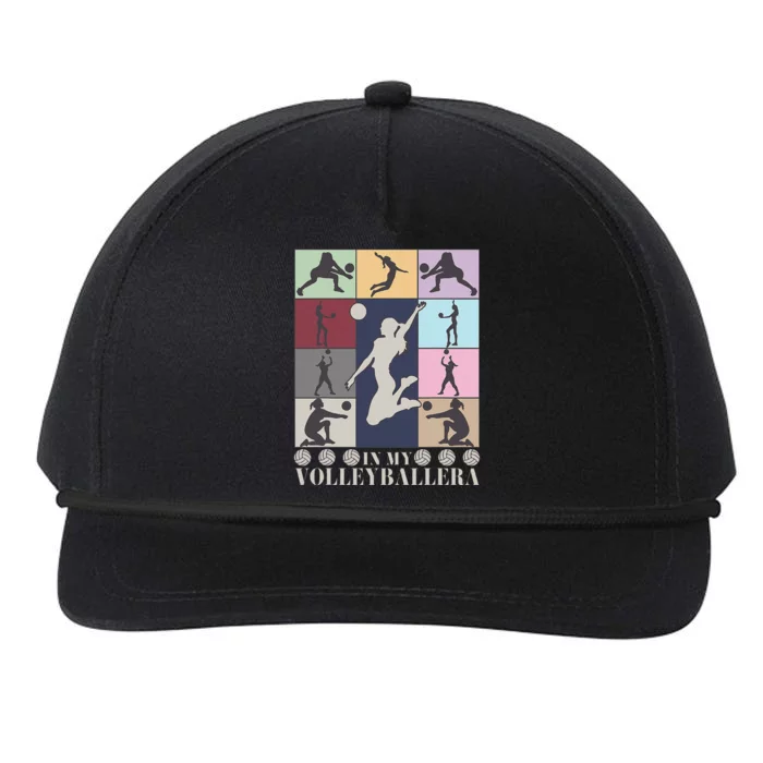 In My Volleyball Era Retro Vintage Volleyball Sport Snapback Five-Panel Rope Hat