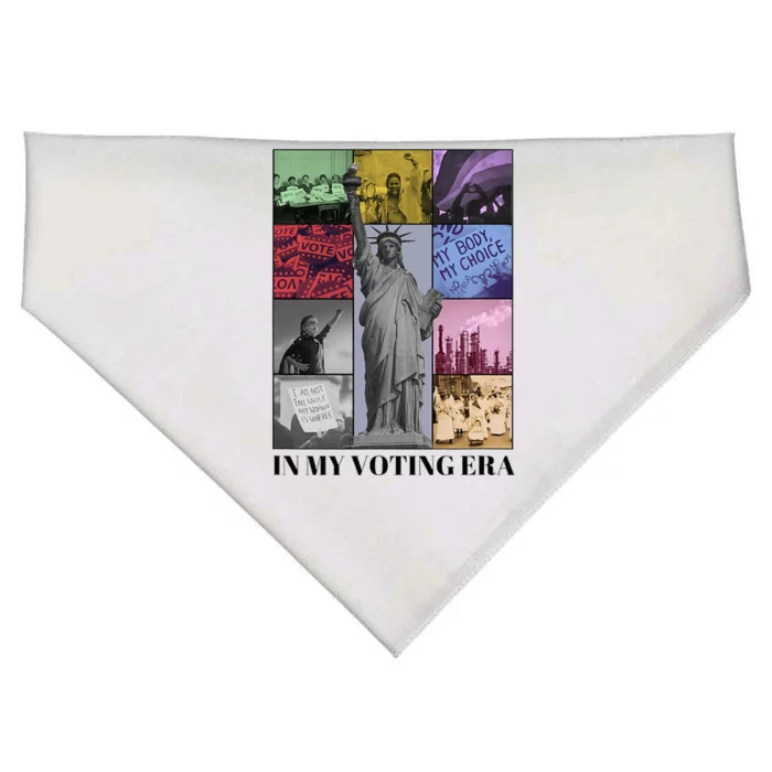 In My Voting Era Presidential Election 2024 Harris Walz USA-Made Doggie Bandana