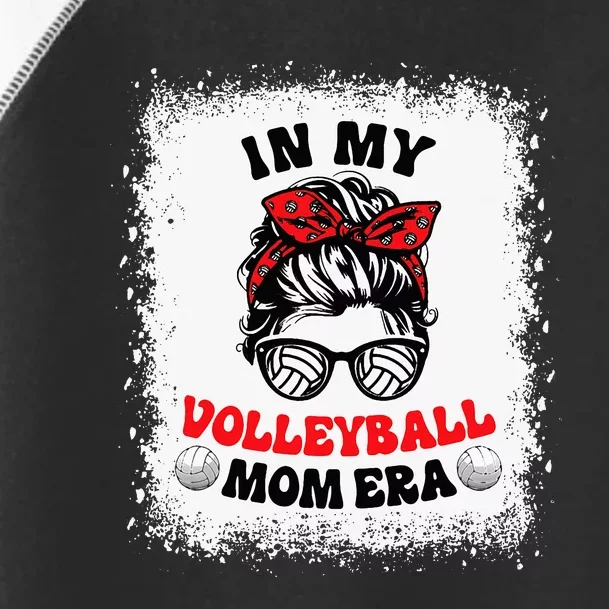 In My Volleyball Mom Era Groovy Ballmom Mama Mothers Toddler Fine Jersey T-Shirt