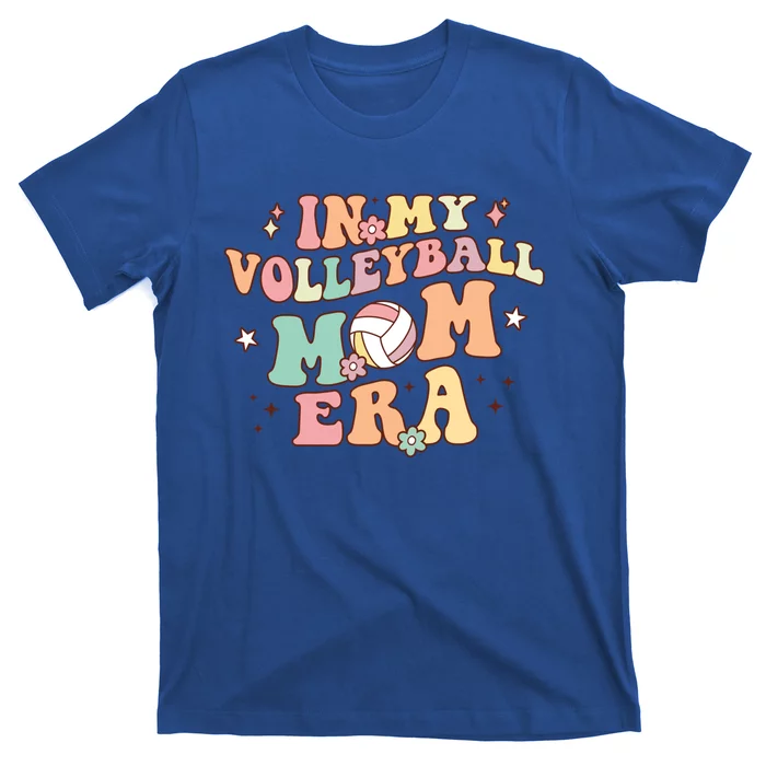 In My Volleyball Mom Era Game Day Cute Retro Volleyball Mama Gift T-Shirt