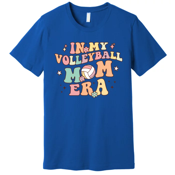 In My Volleyball Mom Era Game Day Cute Retro Volleyball Mama Gift Premium T-Shirt