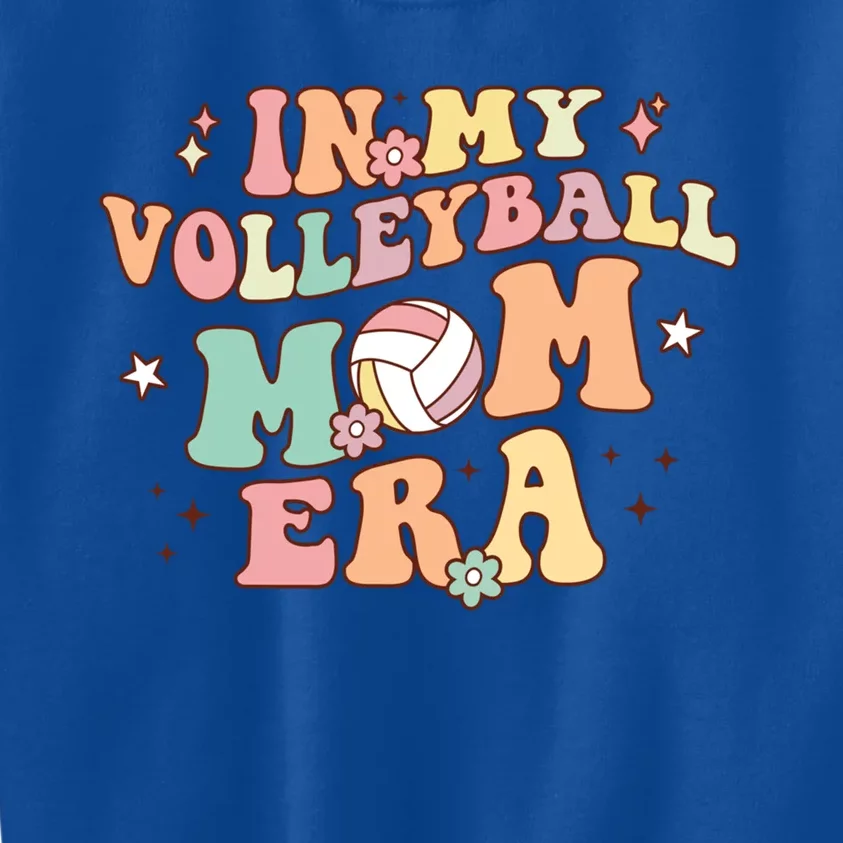 In My Volleyball Mom Era Game Day Cute Retro Volleyball Mama Gift Kids Sweatshirt