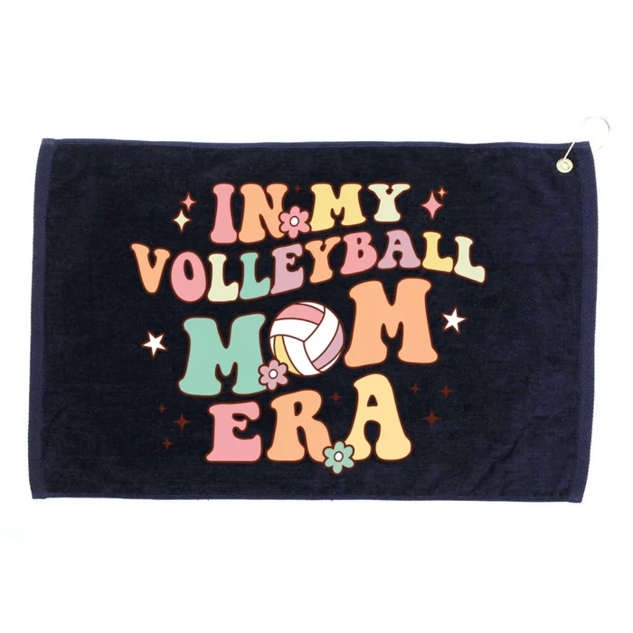 In My Volleyball Mom Era Game Day Cute Retro Volleyball Mama Gift Grommeted Golf Towel