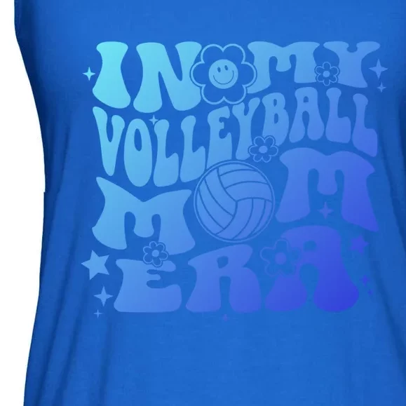 In My Volleyball Mom Era Groovy Sports Parent Volleyball Gift Ladies Essential Flowy Tank