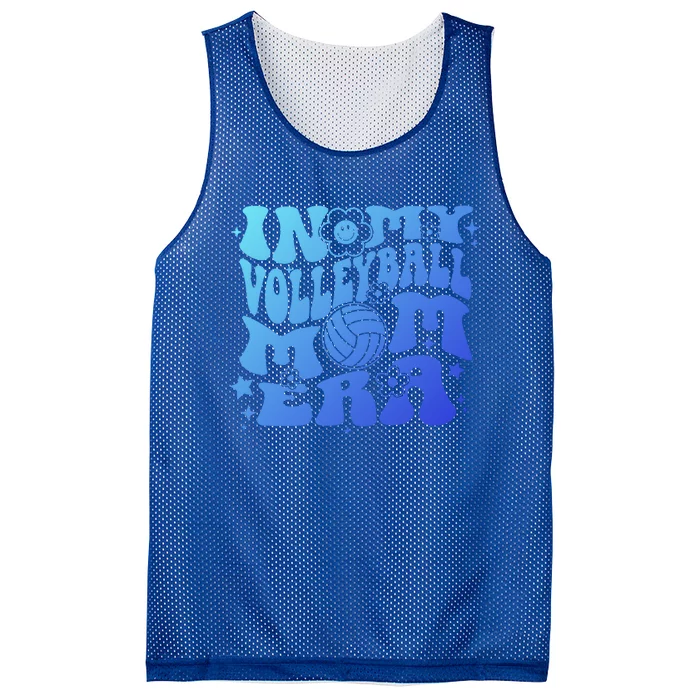 In My Volleyball Mom Era Groovy Sports Parent Volleyball Gift Mesh Reversible Basketball Jersey Tank