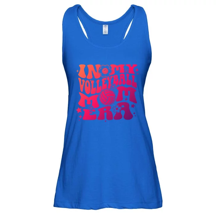 In My Volleyball Mom Era Groovy Sports Parent Volleyball Gift Ladies Essential Flowy Tank