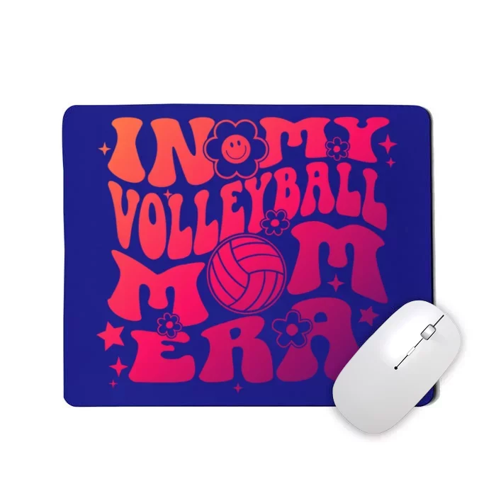 In My Volleyball Mom Era Groovy Sports Parent Volleyball Gift Mousepad