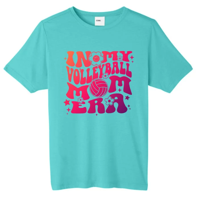 In My Volleyball Mom Era Groovy Sports Parent Volleyball Gift ChromaSoft Performance T-Shirt