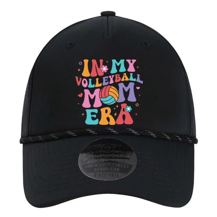 In My Volleyball Mom Era Groovy Funny Volleyball Mom Cool Gift Performance The Dyno Cap