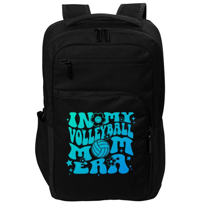 In My Volleyball Mom Era Groovy Sports Parent Volleyball Gift Impact Tech Backpack