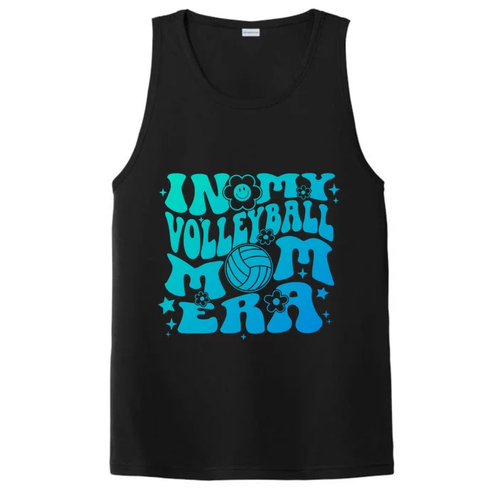 In My Volleyball Mom Era Groovy Sports Parent Volleyball Gift Performance Tank