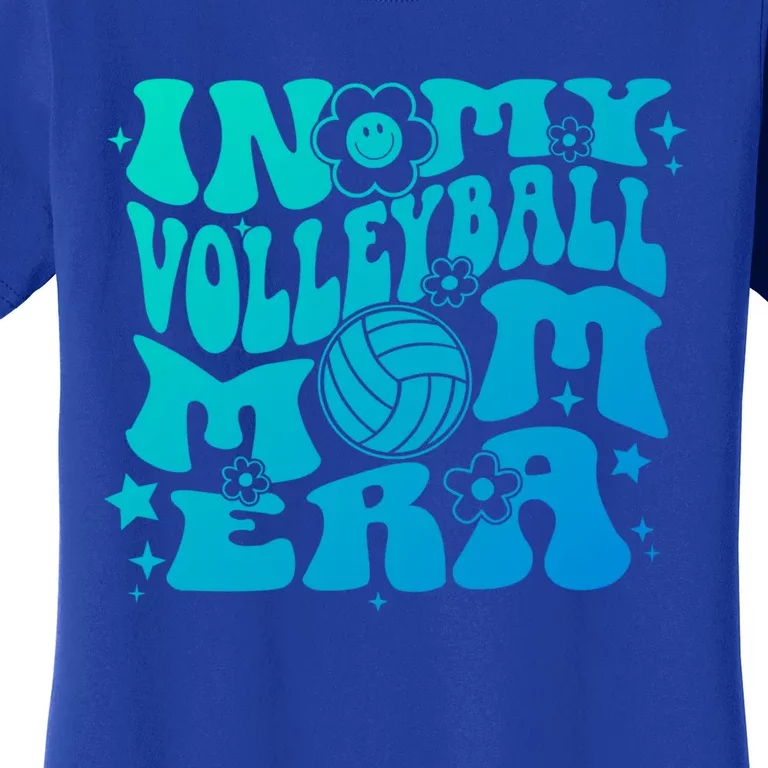 In My Volleyball Mom Era Groovy Sports Parent Volleyball Gift Women's T-Shirt